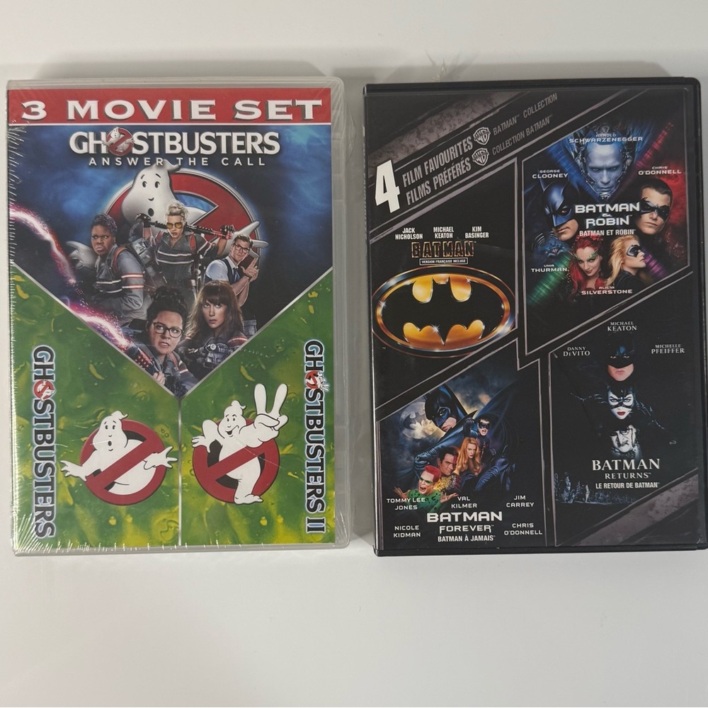 Ghostbusters and Batman Movie Set